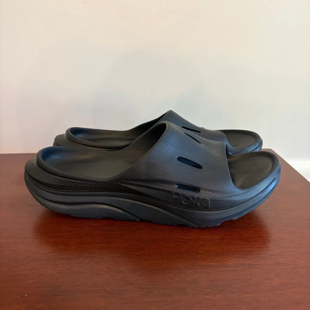 Hoka One One Ora Recovery Slide 3 Black Mens Size 12 US